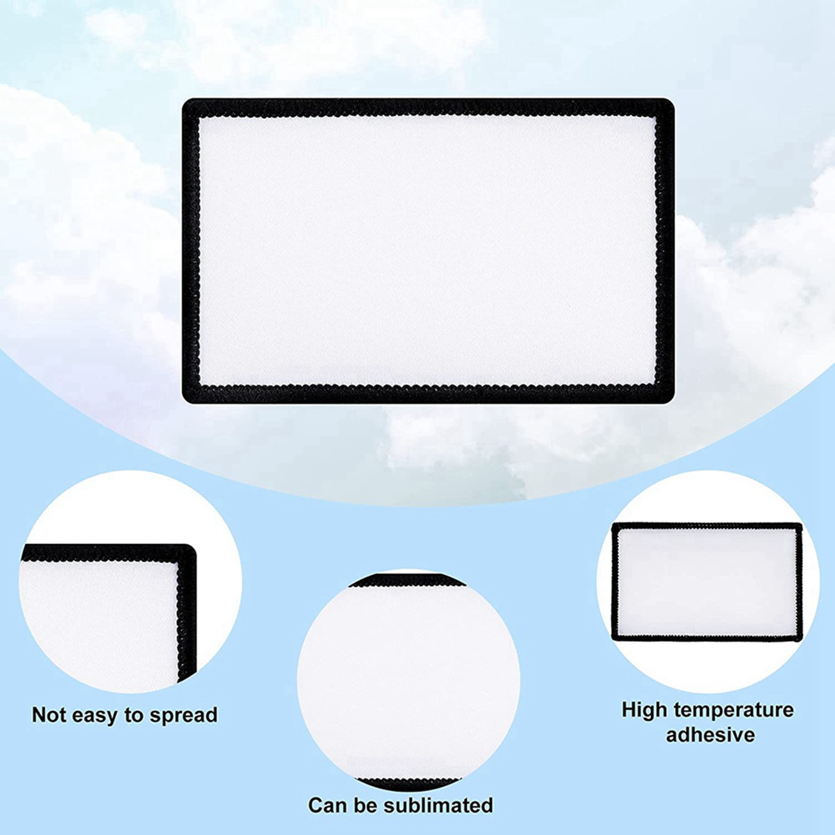 Hat Sublimation Blank - 42 шт. сублимационных патчей, прямоугольные заготовки