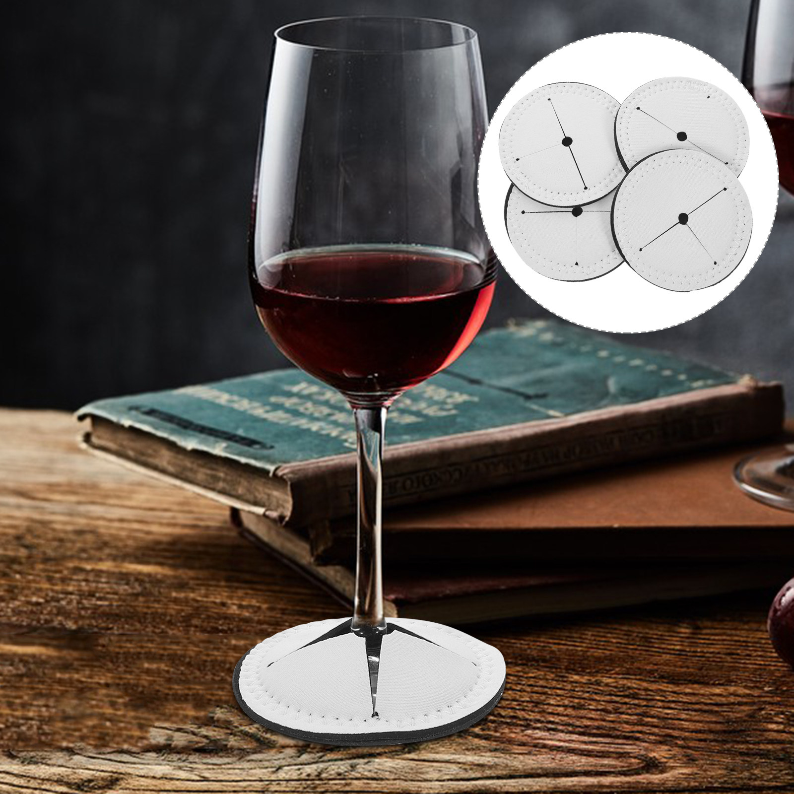 Coaster Sublimation Blank - Набор из 4 сублимационных подставок для