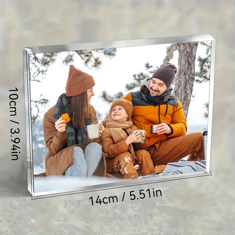Photo Acrylic Block - Персонализированный акриловый фото-блок — элегантный прозрачный