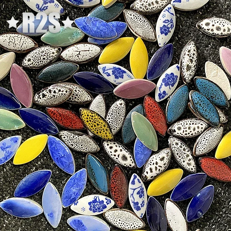 Ceramic Tile Blank - 100 г разноцветная нерегулярная керамическая мозаика,