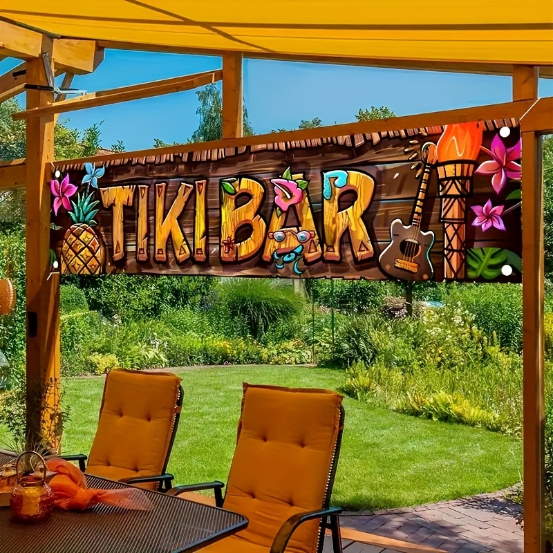 Yard Sign Blank - Банер Тики, тропический гавайский пляж, тематические