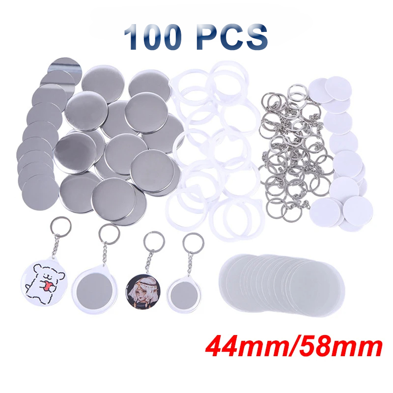 Button Badge Blank - Новинка, 100 шт., брелок для ключей,
