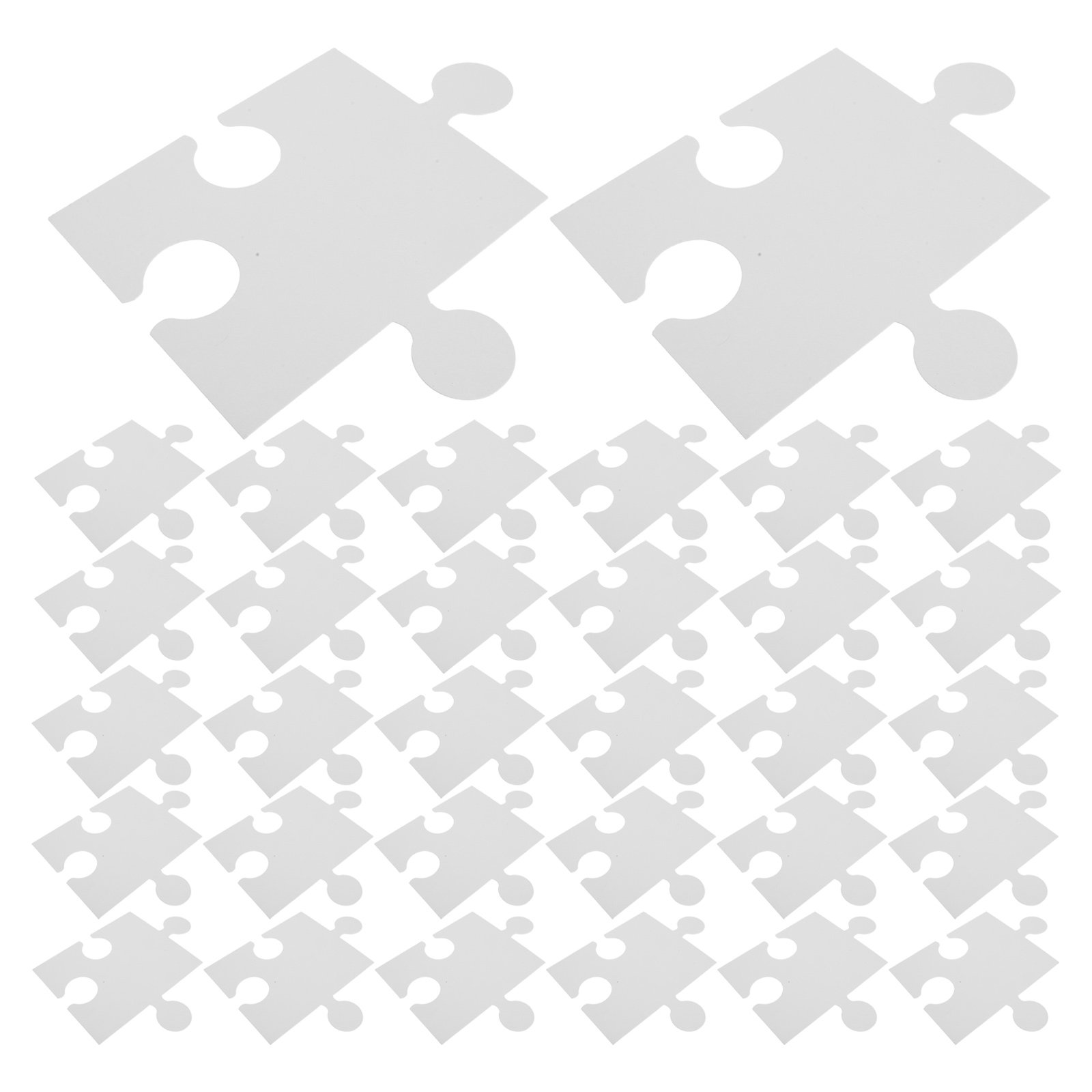 Puzzle Blank White - 60 больших белых заготовок для пазлов