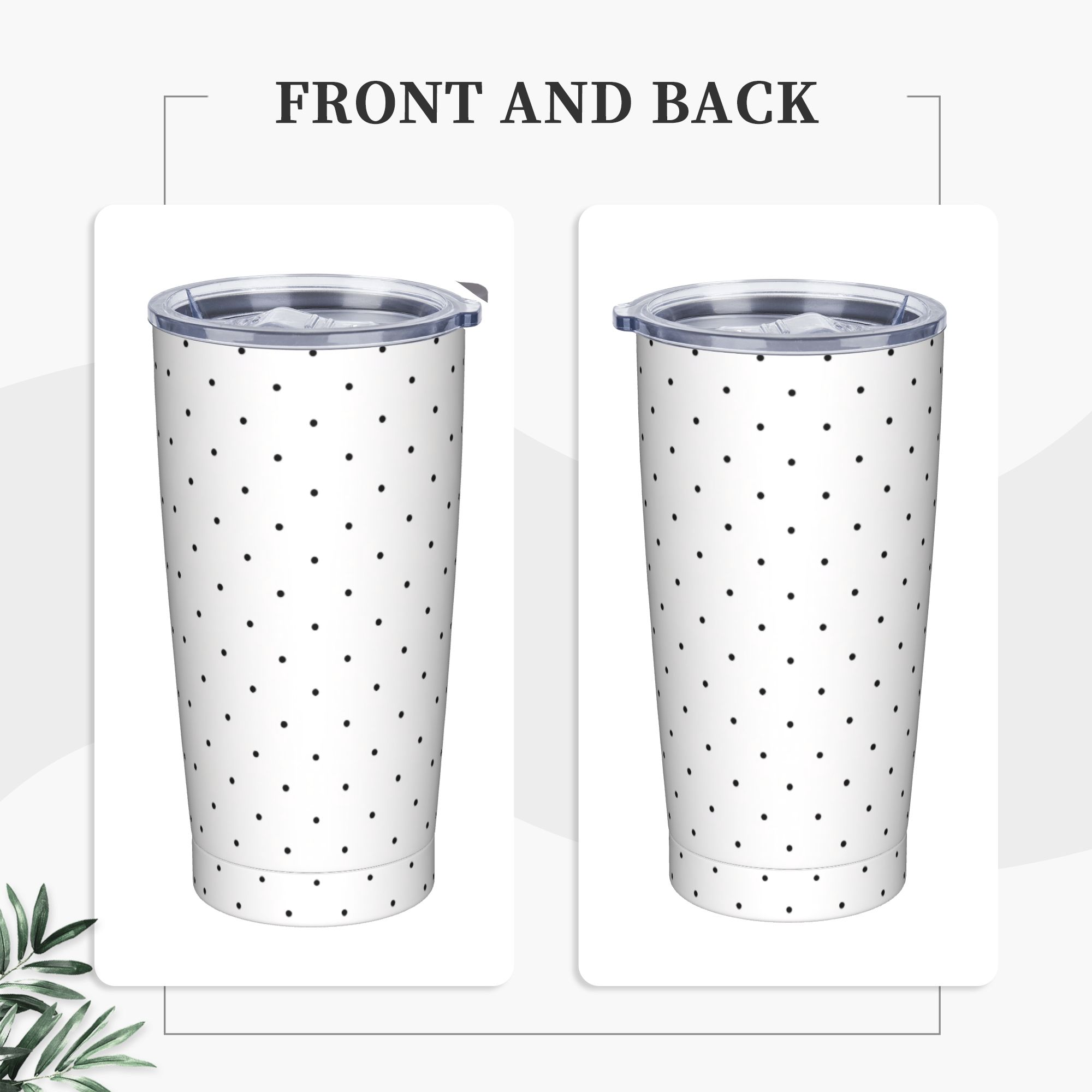 Черно-белая термокружка из нер – обзор и цена Tumbler 20Oz White
