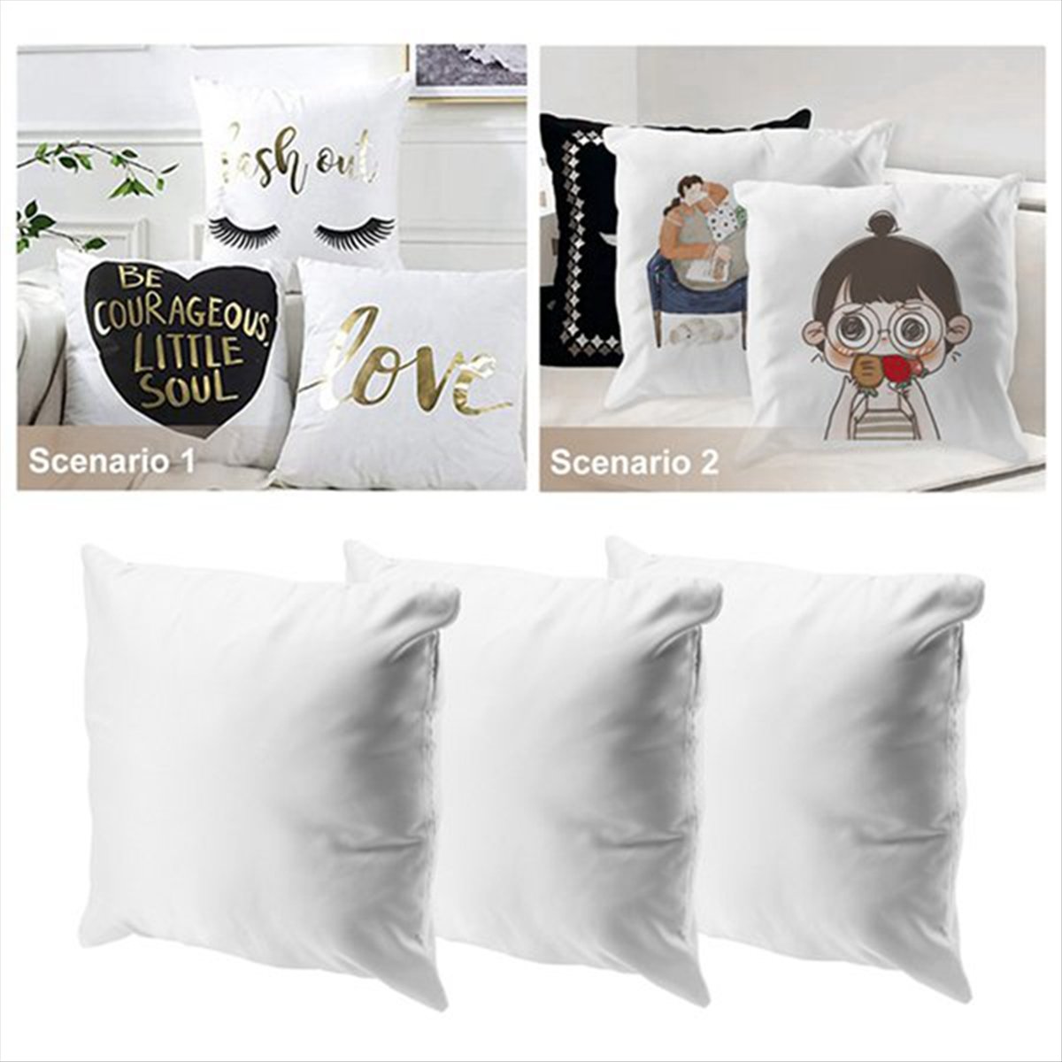 Набор из 8 сублимационных заго – обзор и цена Pillow Cover Sublimation