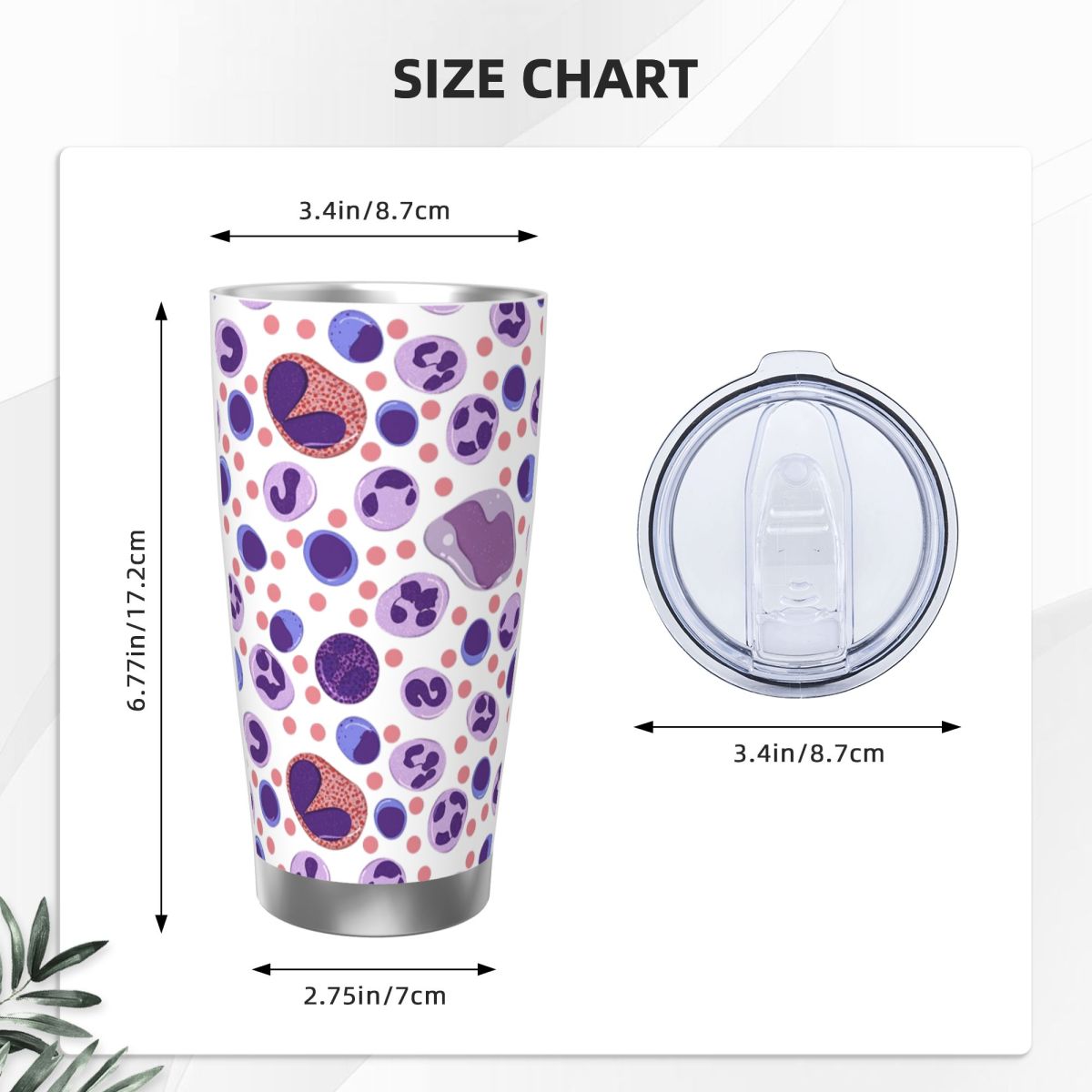 Большой стакан из нержавеющей  – обзор и цена Tumbler 20Oz White