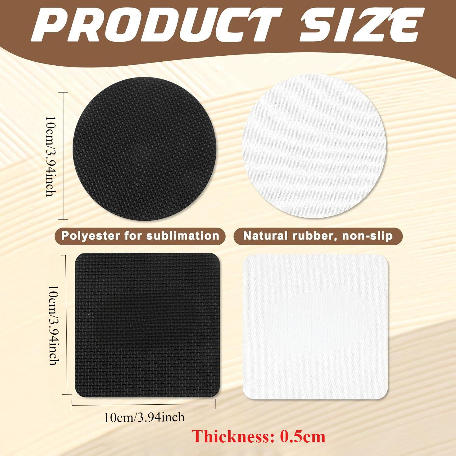 10-комплект заготовок для субл – обзор и цена Coaster Sublimation Blank