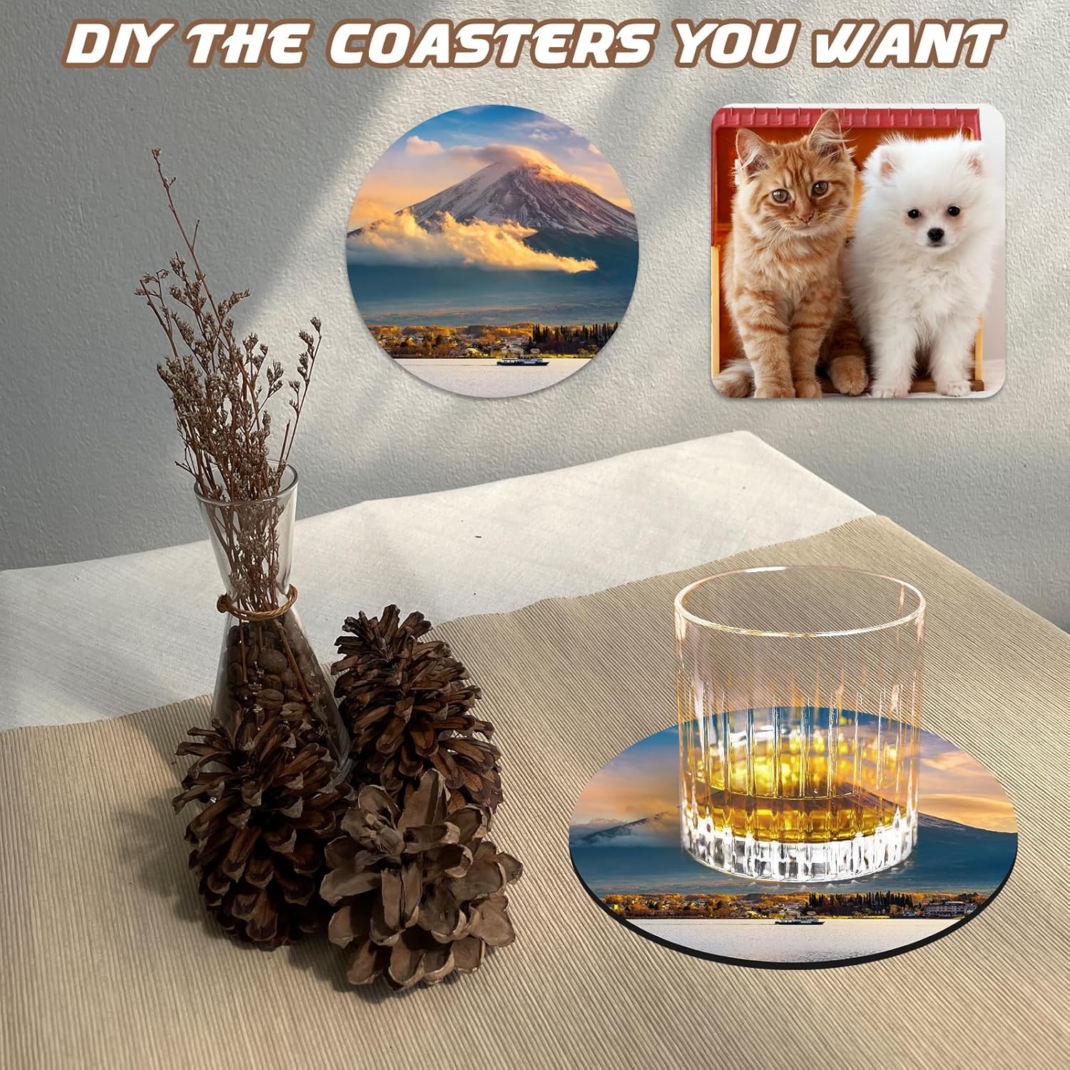 10-комплект заготовок для субл – обзор и цена Coaster Sublimation Blank