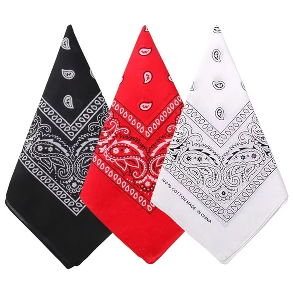Хип-хоп ковбойский шарф с узор – обзор и цена Bandana Blank White