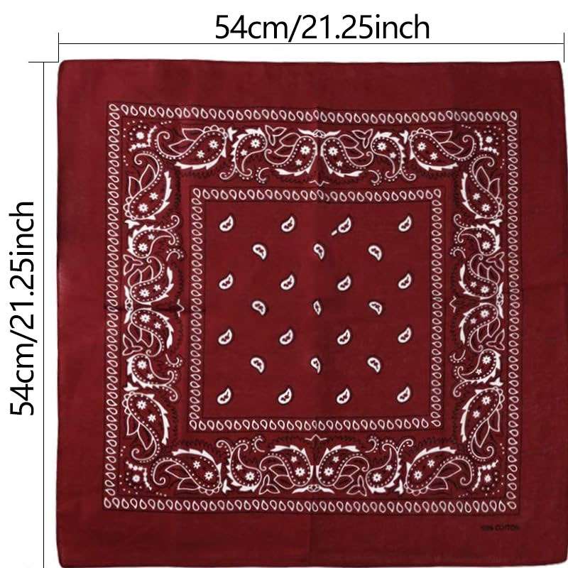 Хип-хоп ковбойский шарф с узор – обзор и цена Bandana Blank White