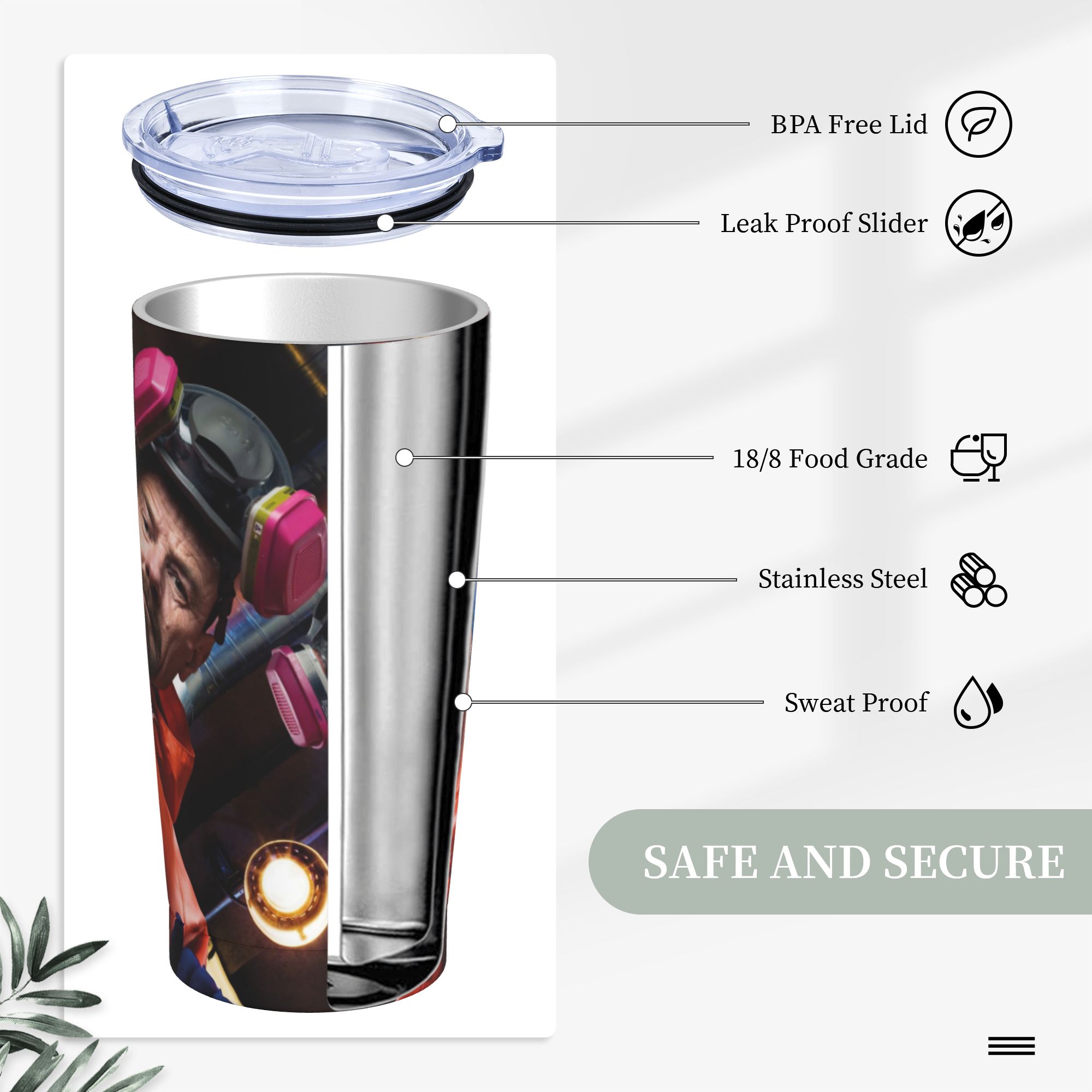 Термос-кружка Walter White Pin – обзор и цена Tumbler 20Oz White