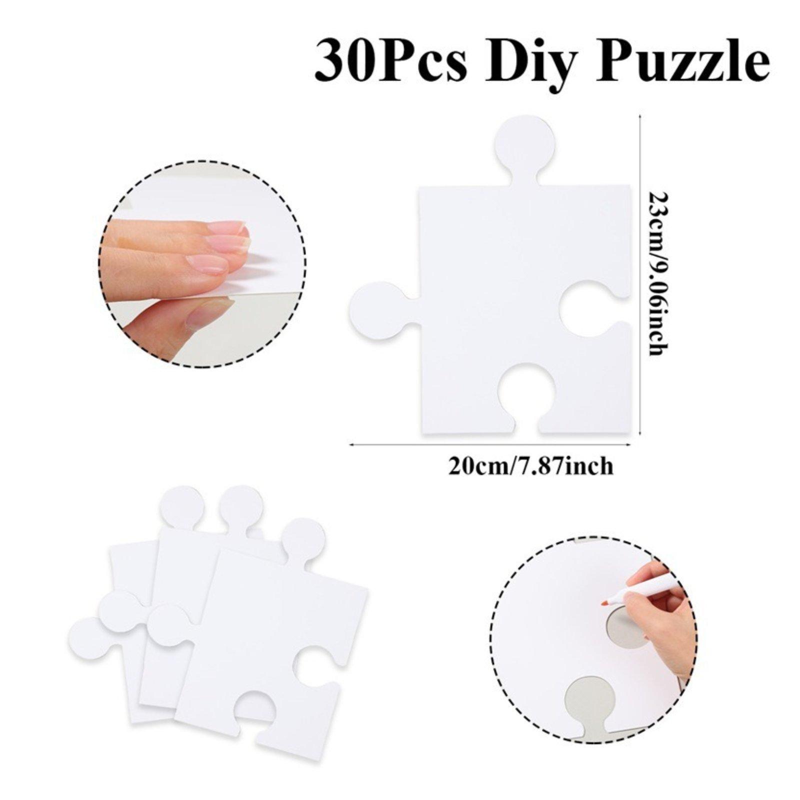 30 заготовок для пазлов: белые – обзор и цена Puzzle Blank White