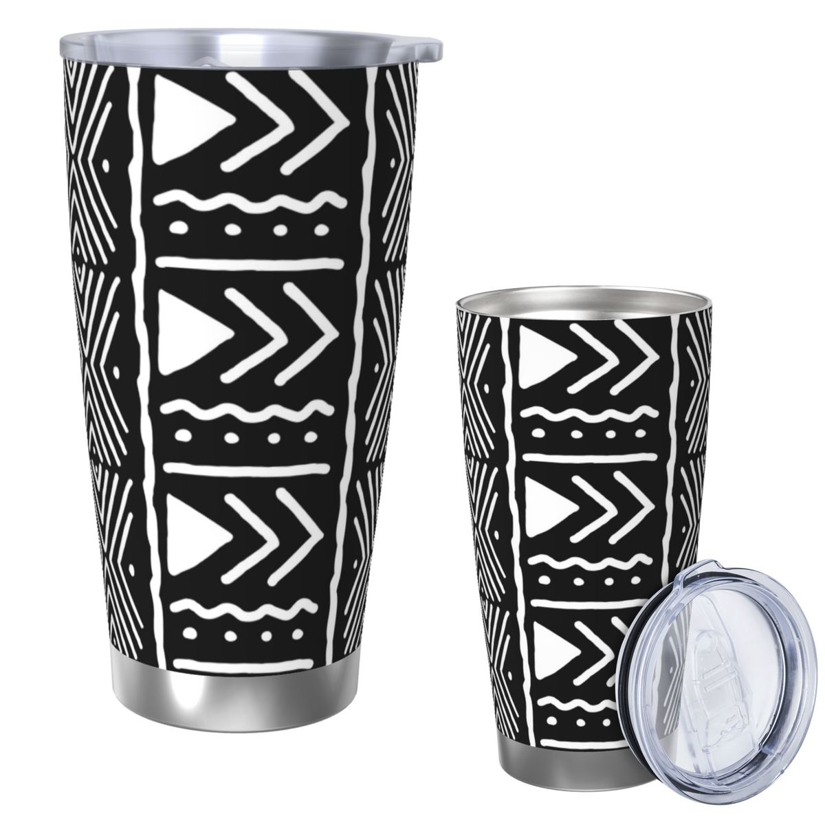 Черно-белый африканский племен – обзор и цена Tumbler 20Oz White
