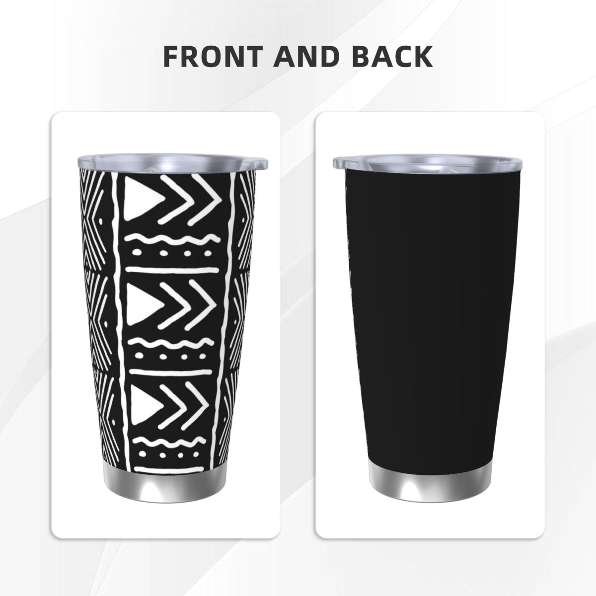 Черно-белый африканский племен – обзор и цена Tumbler 20Oz White