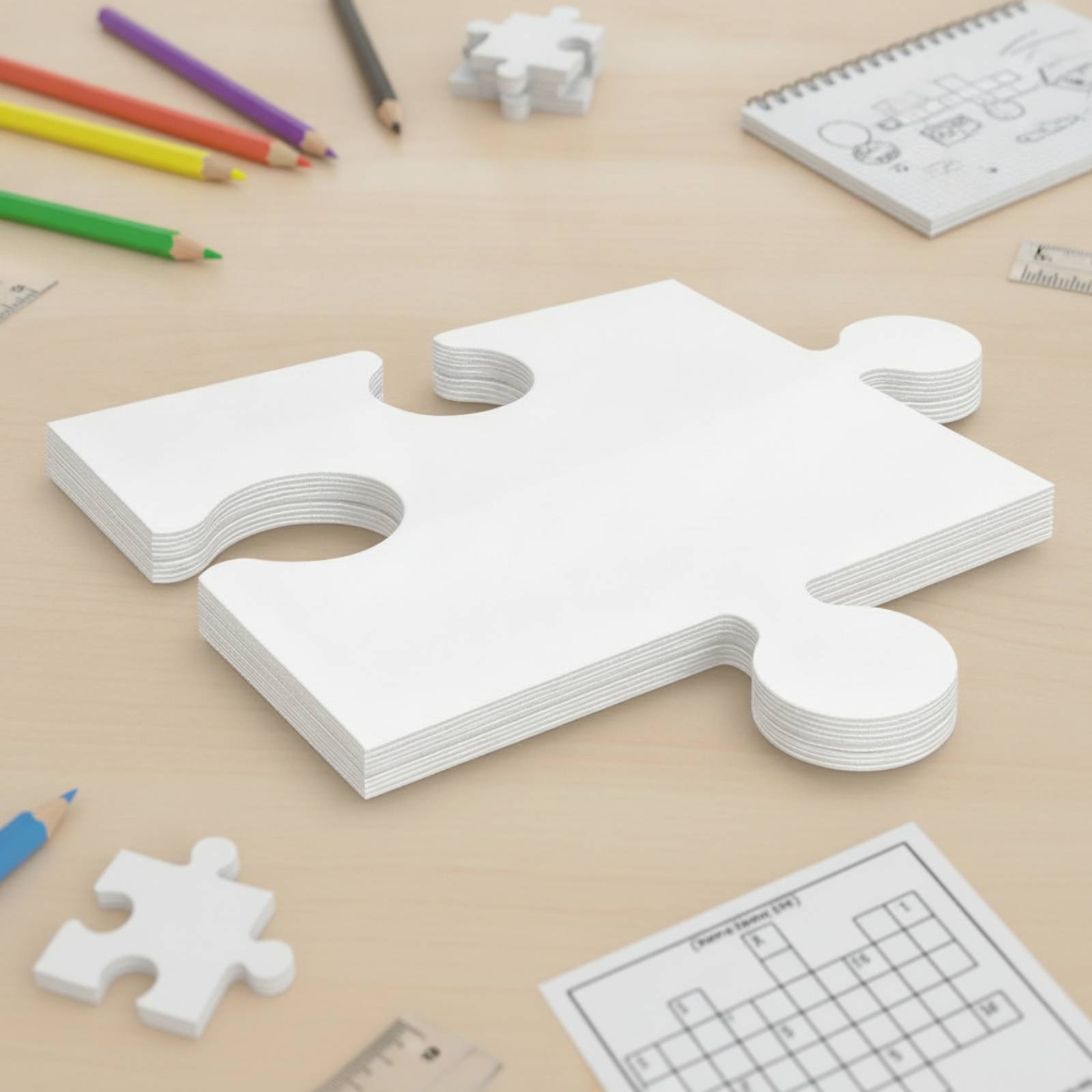24 заготовки для пазлов из кар – обзор и цена Puzzle Blank White