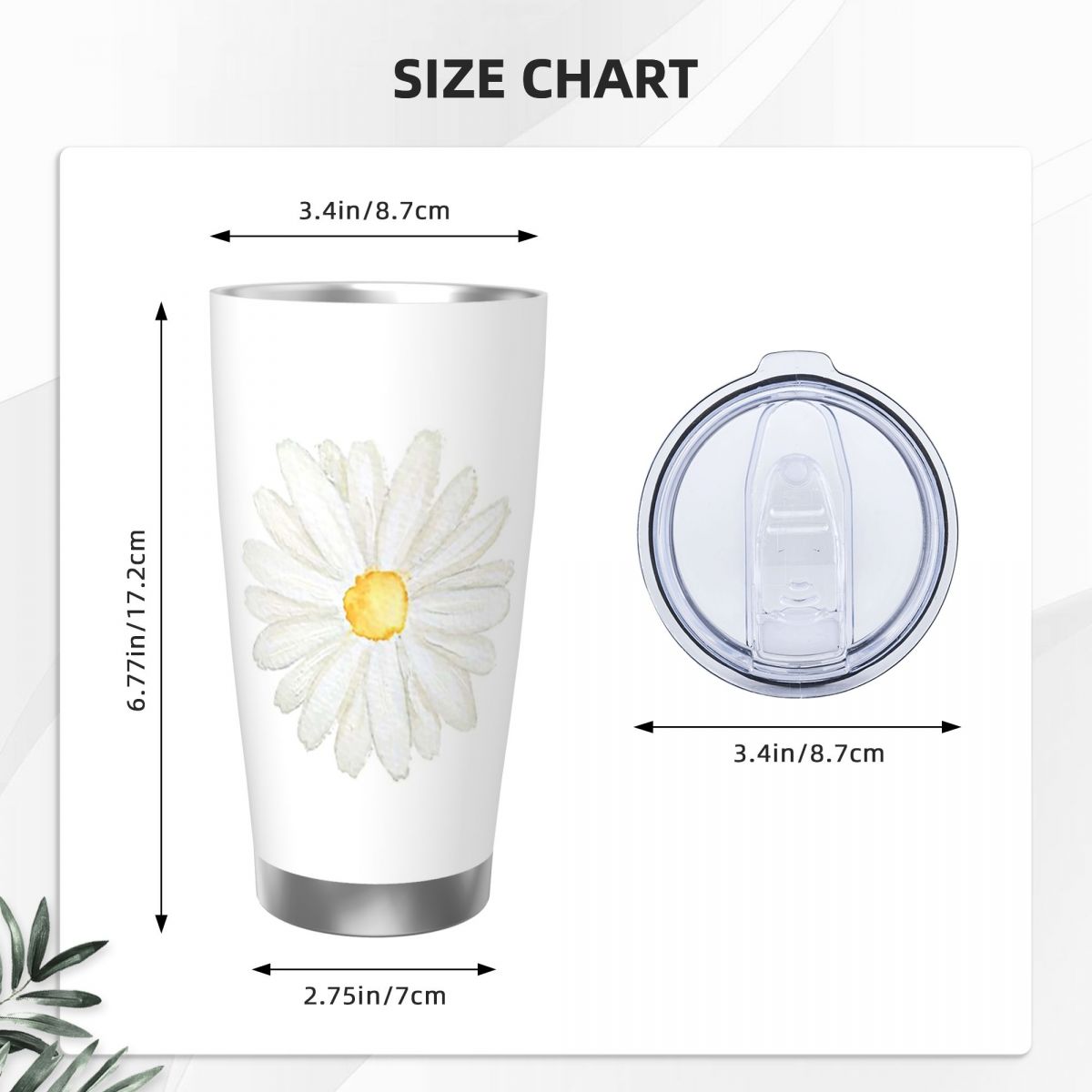 Ручная роспись, одна маленькая – обзор и цена Tumbler 20Oz White