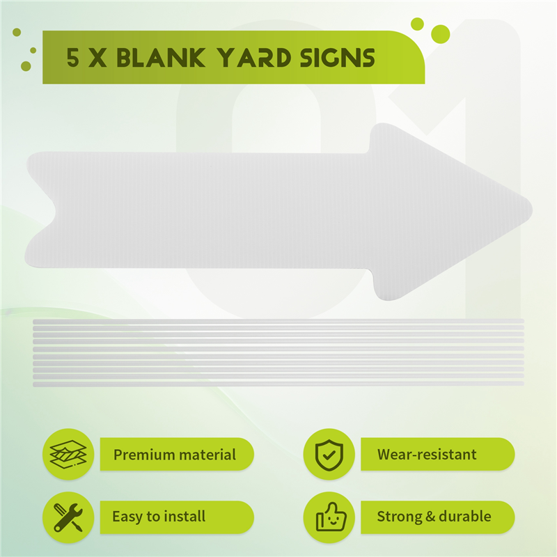 AFOURT-наружные таблички для г – обзор и цена Yard Sign Blank