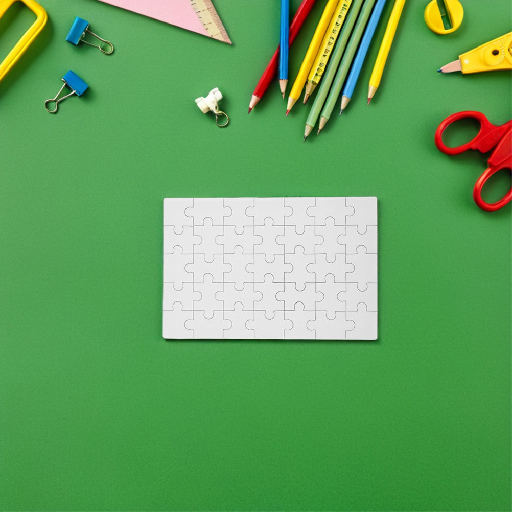 12 шт. белых заготовок для суб – обзор и цена Puzzle Blank White