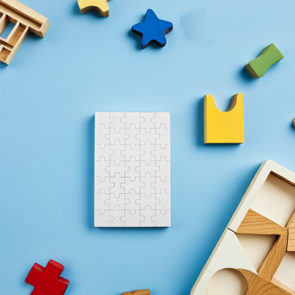 12 шт. белых заготовок для суб – обзор и цена Puzzle Blank White
