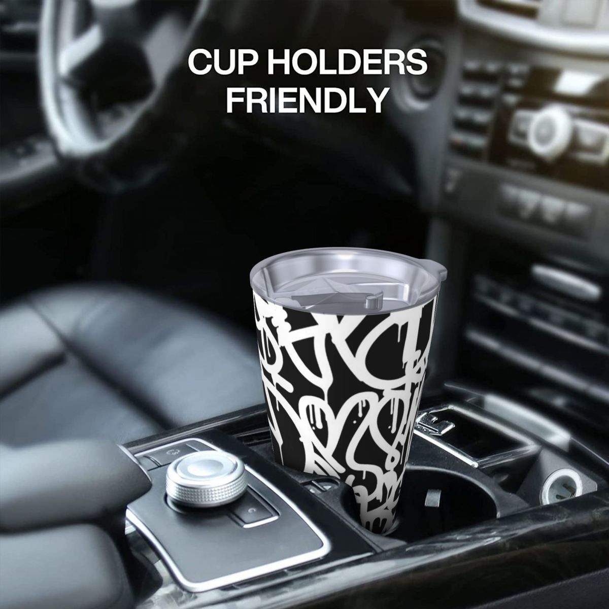 Черно-белый стакан из нержавею – обзор и цена Tumbler 20Oz White