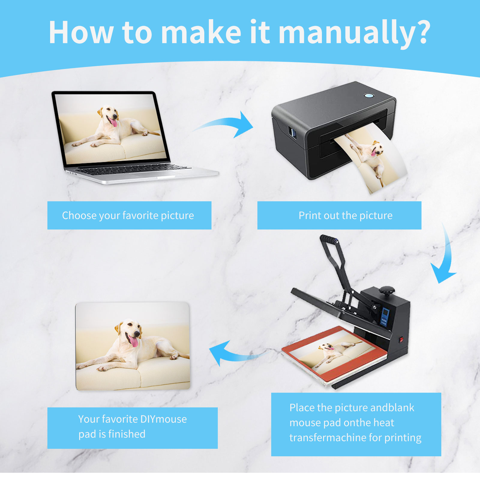 8 шт. сублимационный коврик дл – обзор и цена Mouse Pad Blank Sublimation