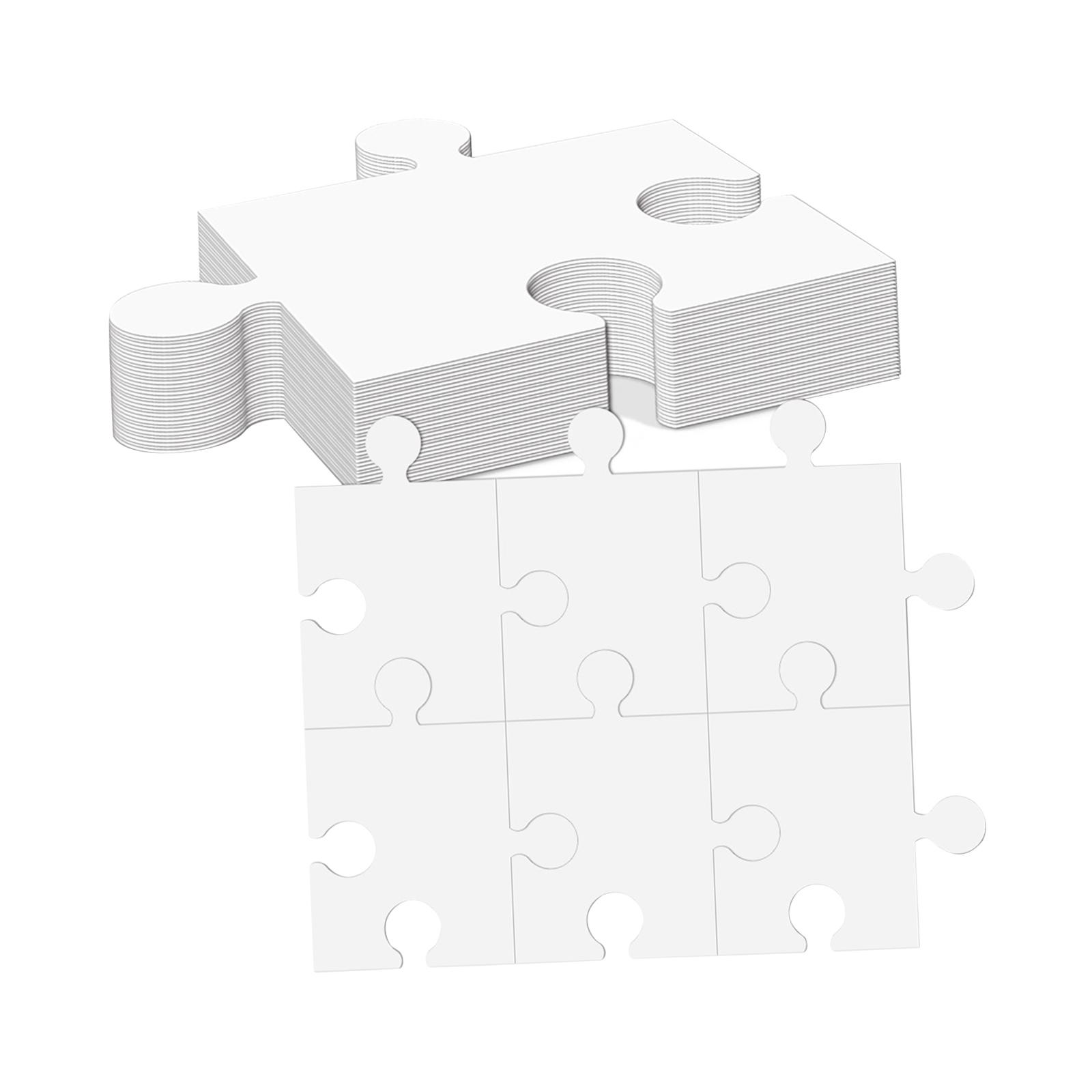 Белые картонные заготовки для  – обзор и цена Puzzle Blank White