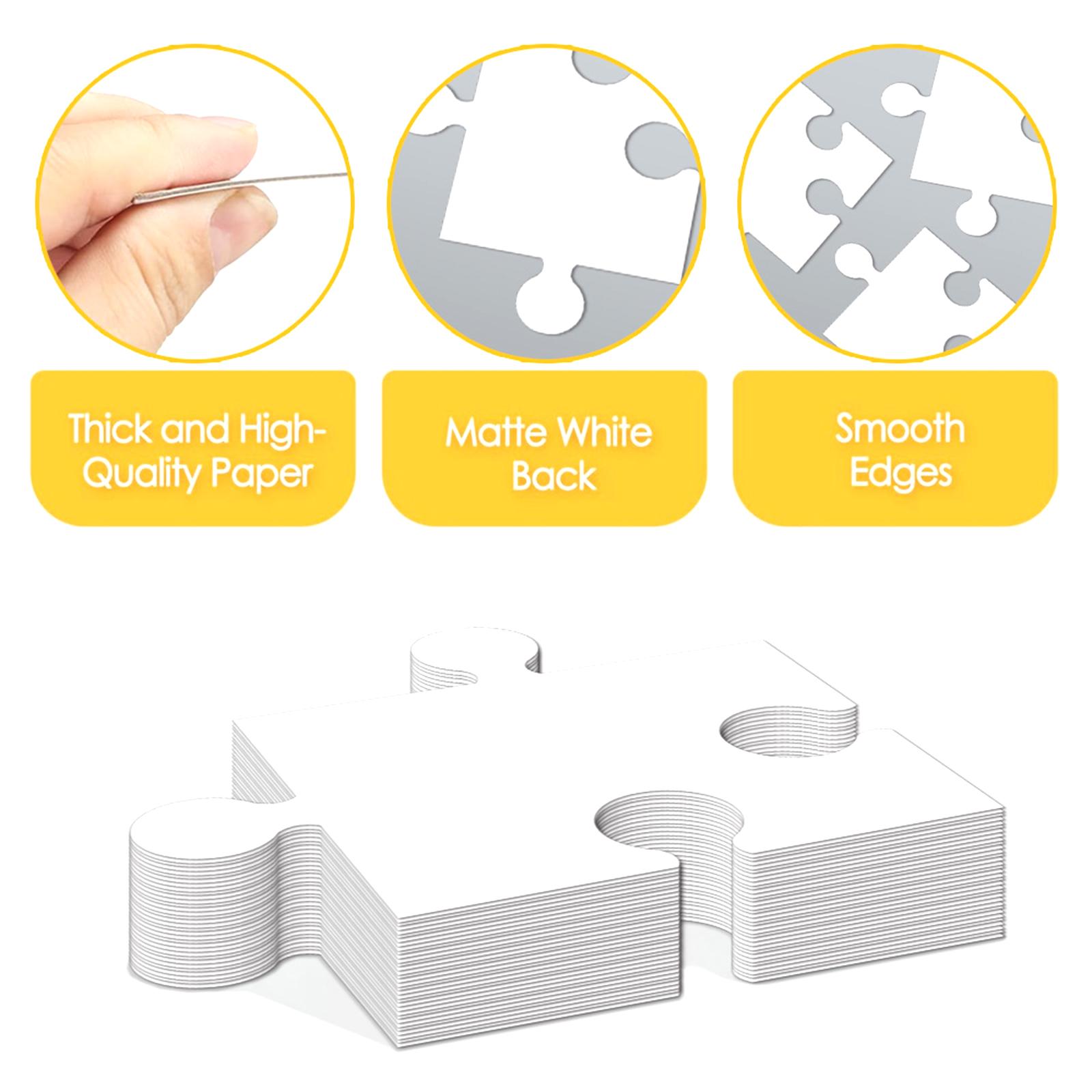 Белые картонные заготовки для  – обзор и цена Puzzle Blank White