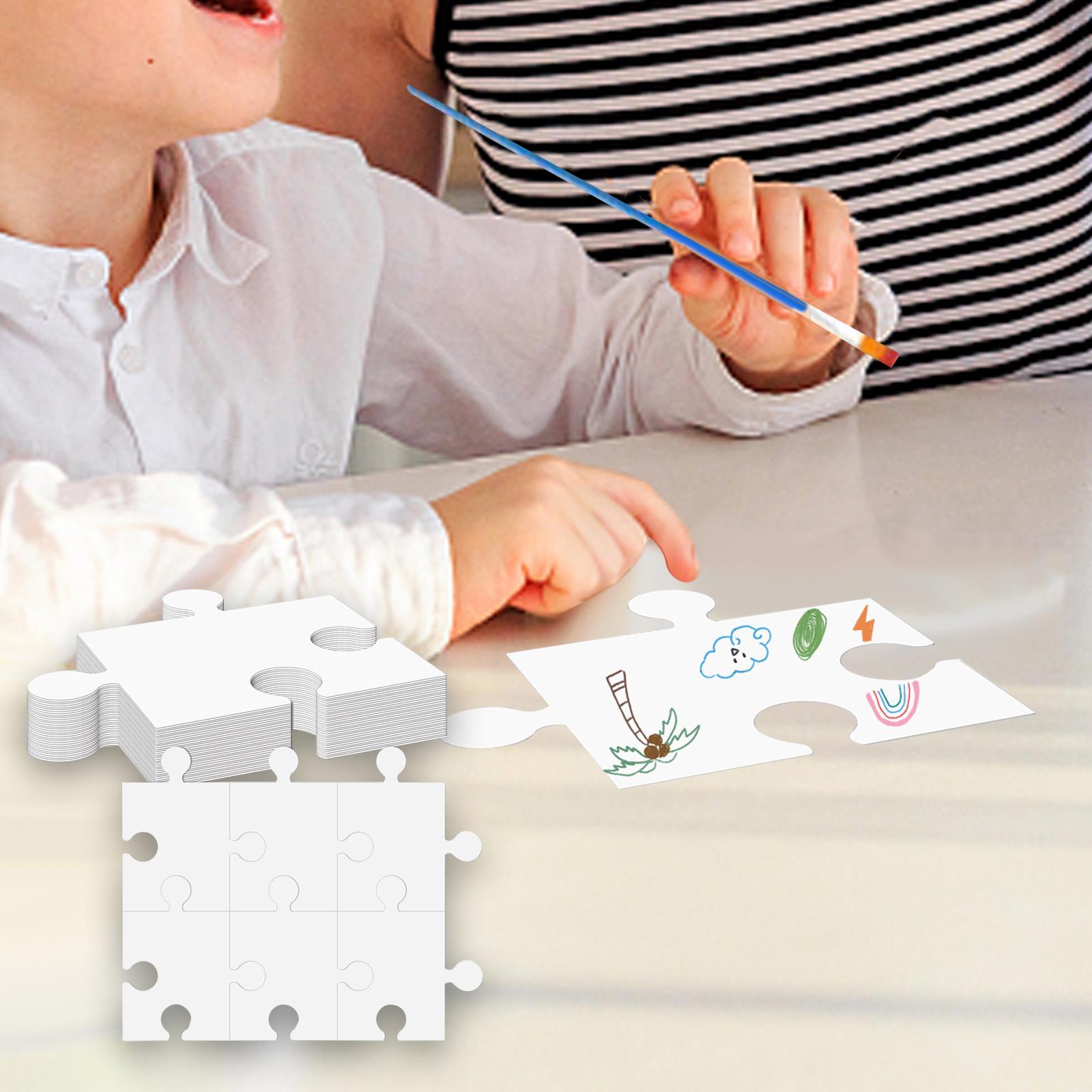 Белые картонные заготовки для  – обзор и цена Puzzle Blank White