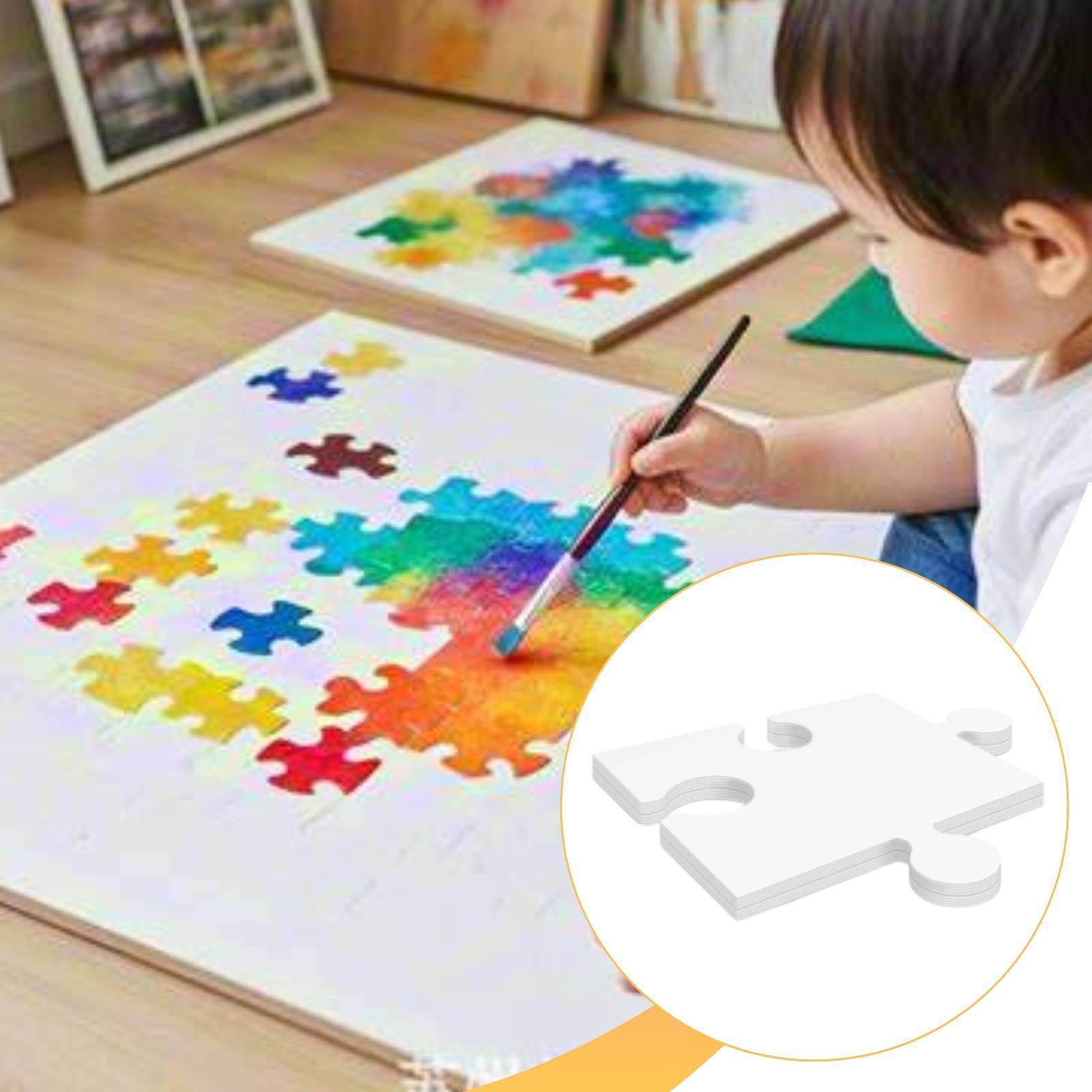 24 шт. белых картонных заготов – обзор и цена Puzzle Blank White