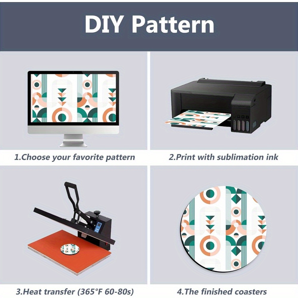 20/60 шт. подставки, пустые те – обзор и цена Coaster Sublimation Blank