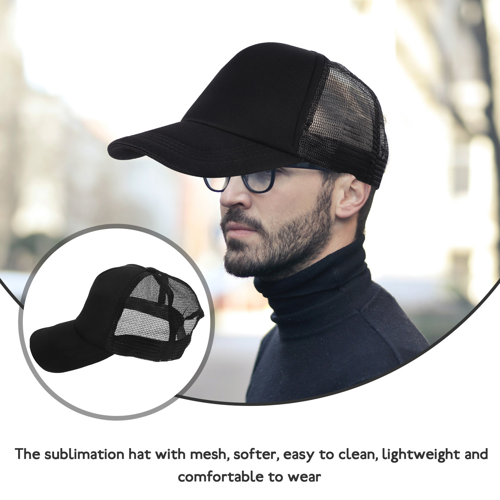 10 шт. сетчатых бейсболок для  – обзор и цена Hat Sublimation Blank