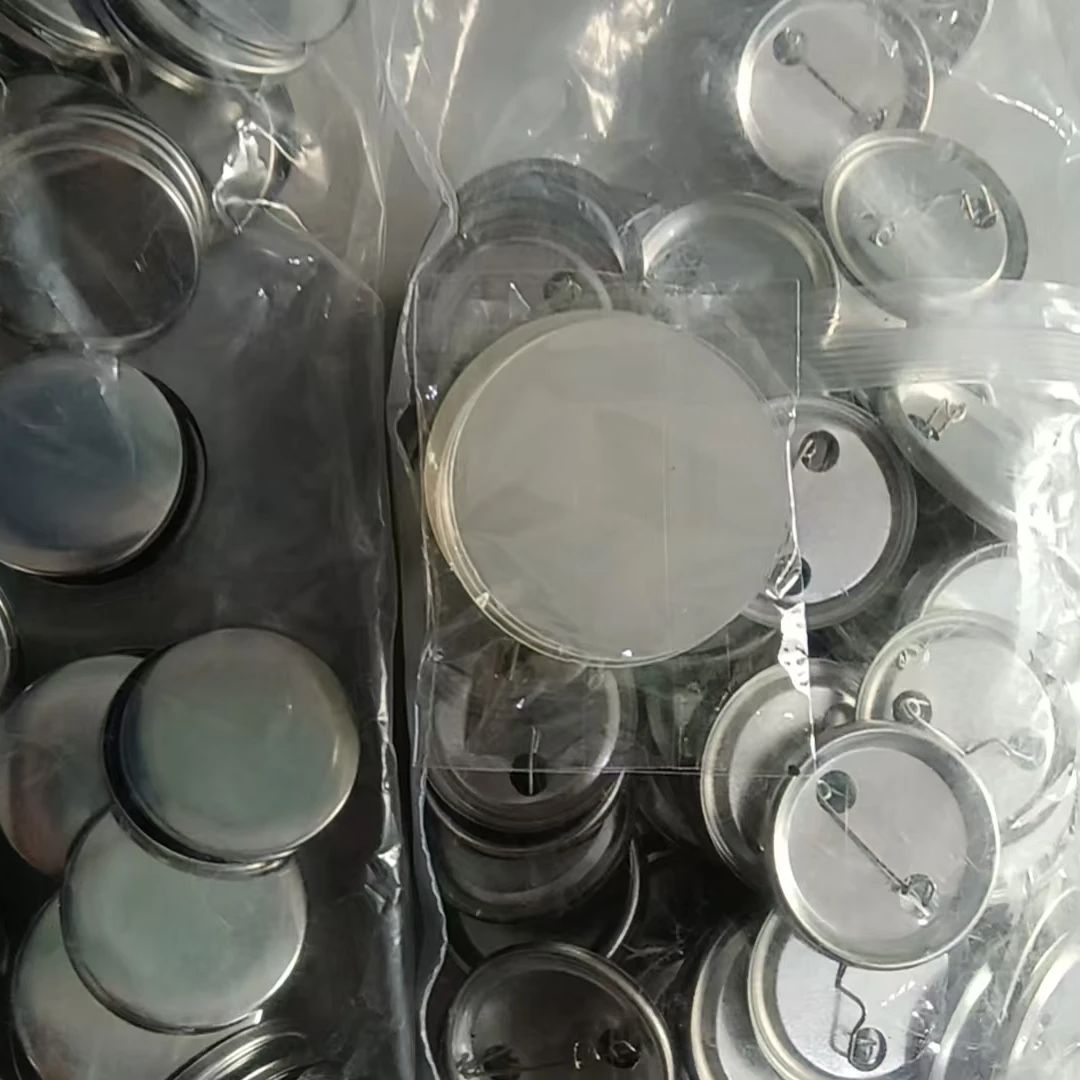 500 шт. металлических матовых  – обзор и цена Button Badge Blank