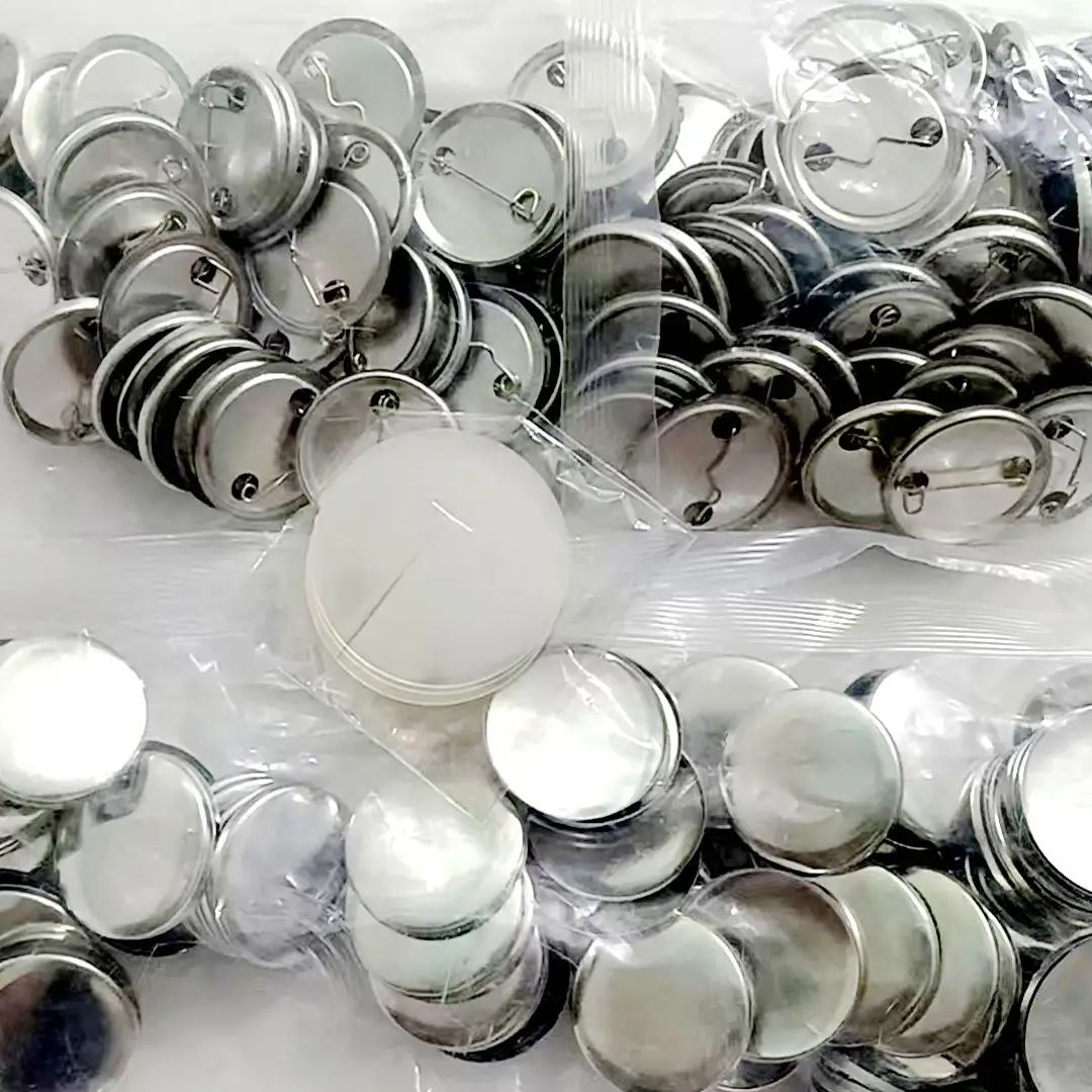 500 шт. металлических матовых  – обзор и цена Button Badge Blank