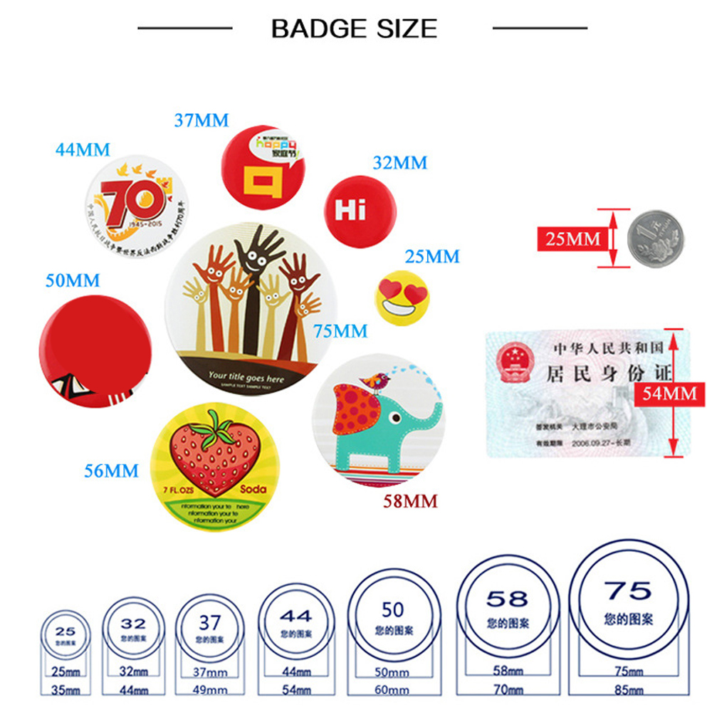 100 шт./компл. пластиковая пус – обзор и цена Button Badge Blank