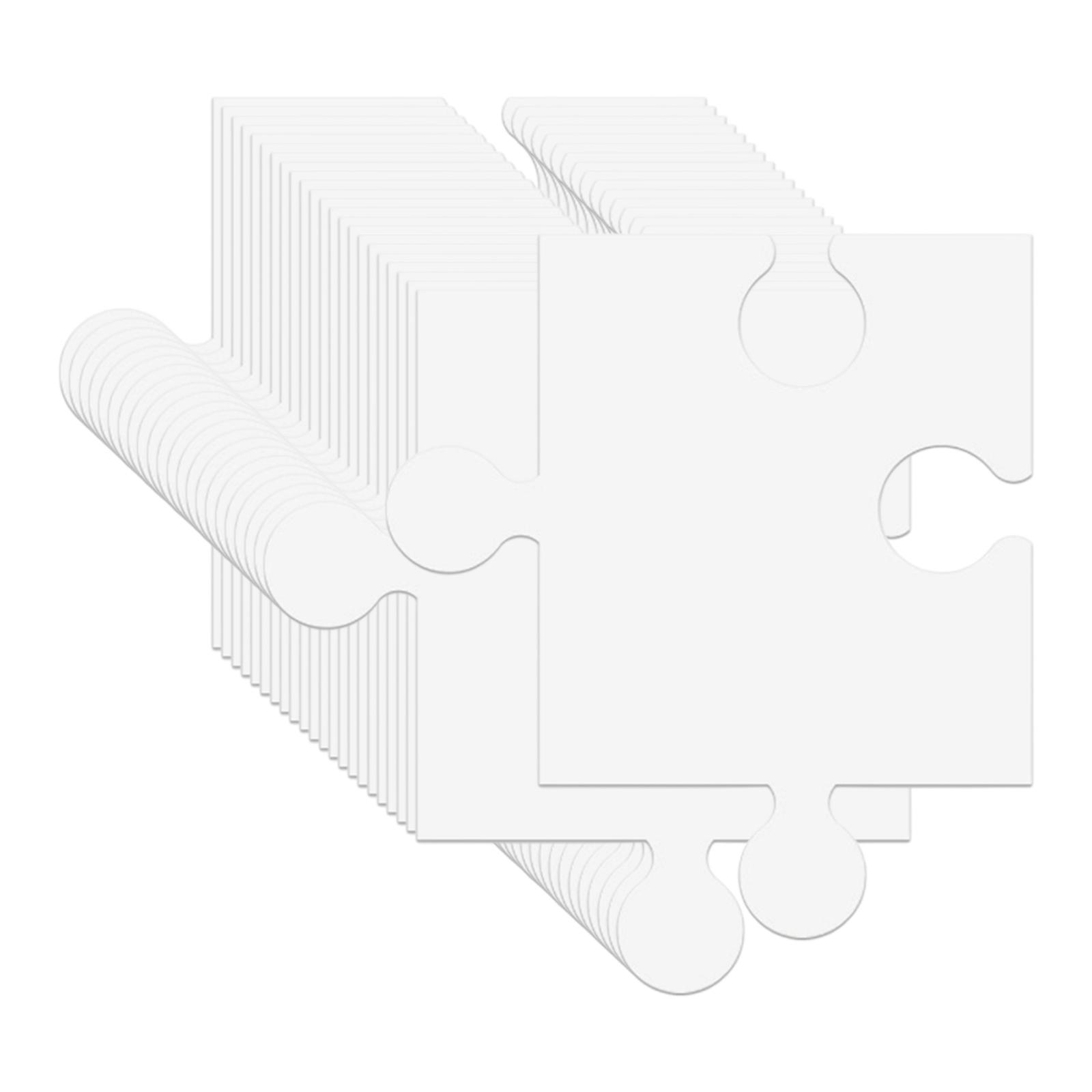 24 шт. белых картонных заготов – обзор и цена Puzzle Blank White