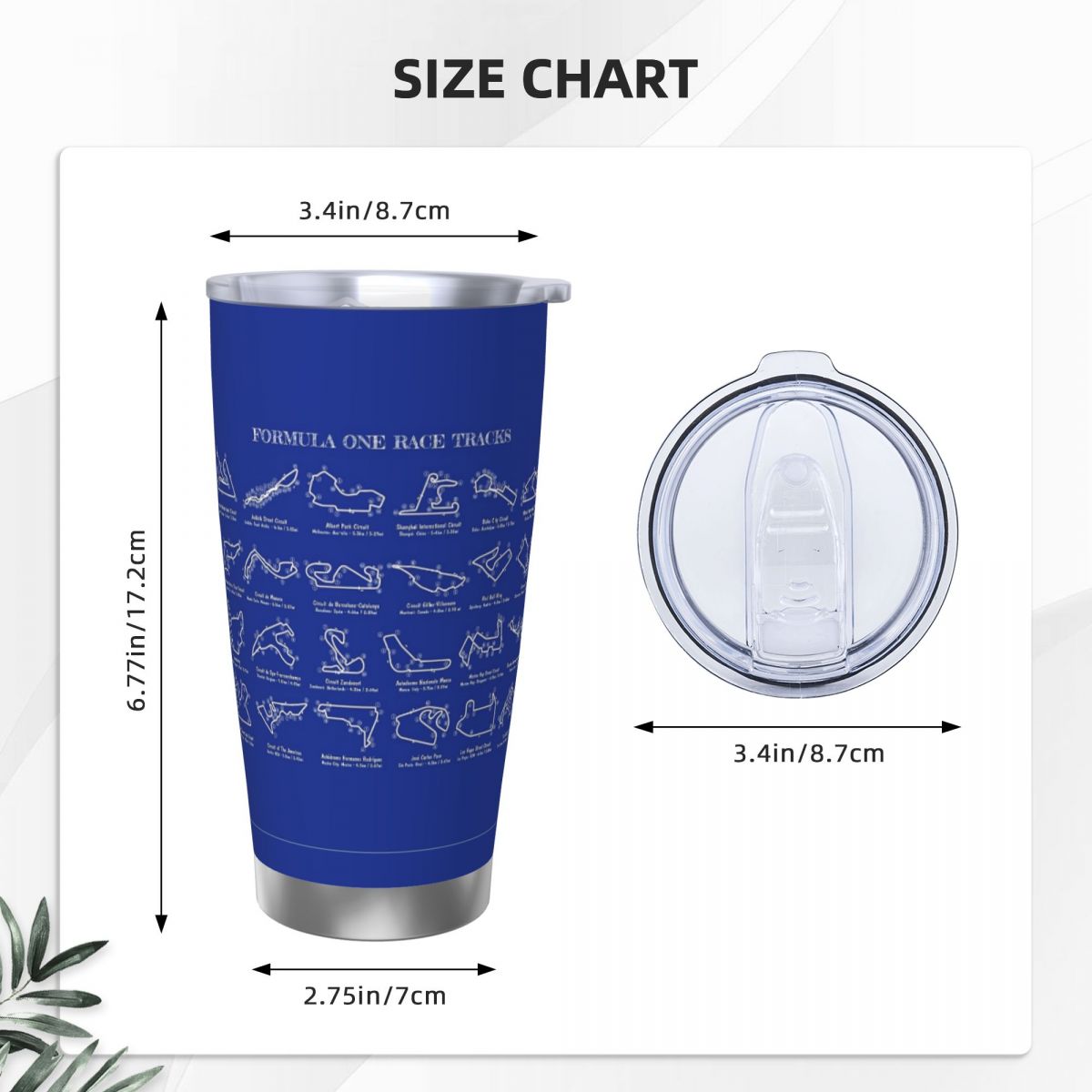 Гоночные треки F1 (белый трафа – обзор и цена Tumbler 20Oz White