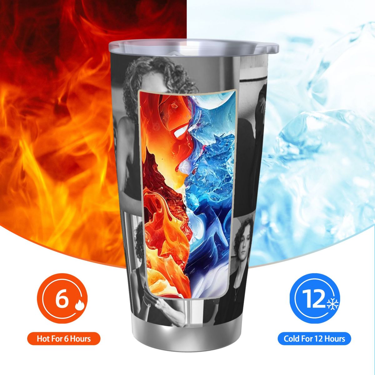 Черно-белый коллаж Mason Thame – обзор и цена Tumbler 20Oz White