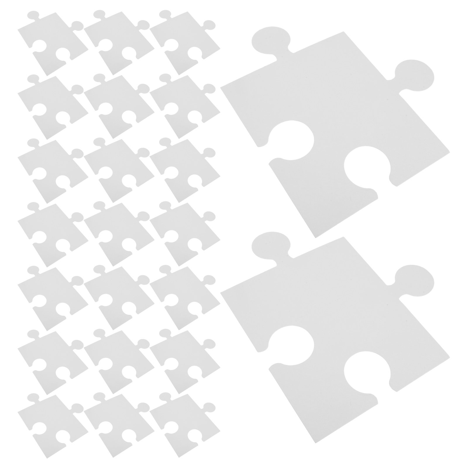 60 больших белых заготовок для – обзор и цена Puzzle Blank White